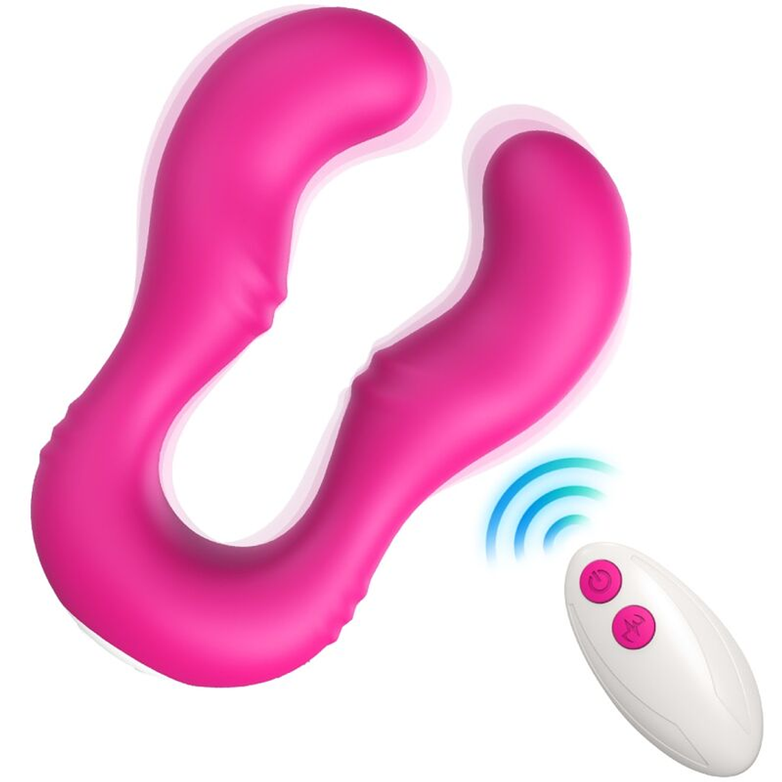 ARMONY - VIBRADOR SERAPH DUPLO CONTROLE REMOTO FÚCSIA 1