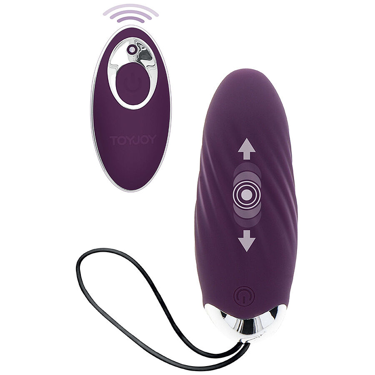 TOYJOY - FELICIDADE KNOCK KNOCK EGGSTAVAGANT VIBRADOR CONTROLE REMOTO ROXO 1