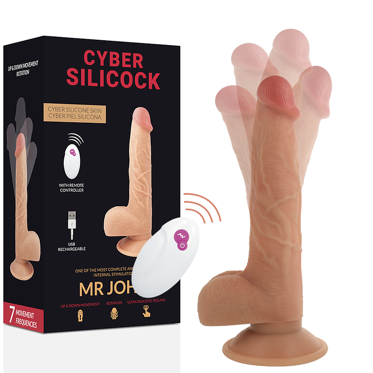 CYBER SILICOCK - CONTROLE REMOTO REALÍSTICO MR JOHN 23.88 CM -O- 4.3 CM 1