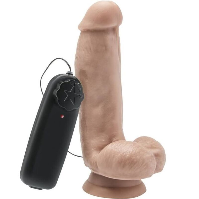 GET REAL - DILDO 12 CM COM BOLAS VIBRADOR PELE 1