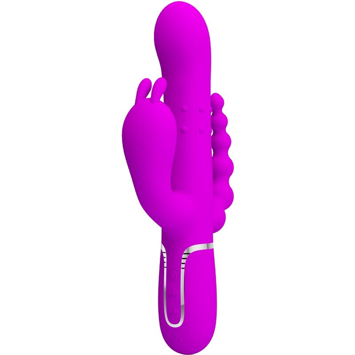 PRETTY LOVE - CAMMY VIBRADOR TRIPLO MULTIFUNCIONAL 4 EM 1 ROSA 1