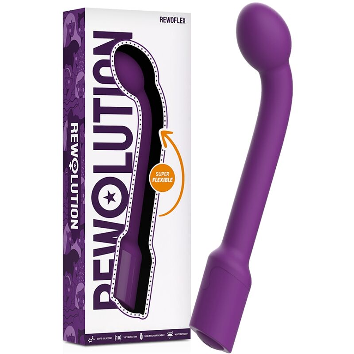 REWOLUTION - REWOFLEX VIBRADOR ESTIMULADOR FLEXÍVEL DE PONTO G 1