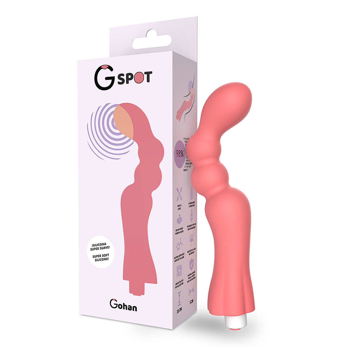 G-SPOT - GOHAN G-SPOT VIBRADOR LUZ VERMELHA 1