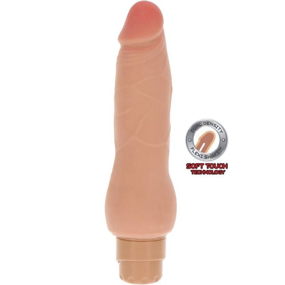 GET REAL - PELE VIBRADOR LISO DE DUAL DENSIDADE 1