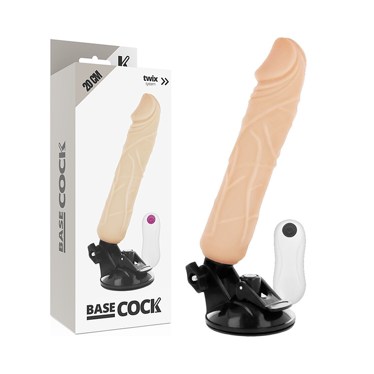 BASECOCK - VIBRADOR DE CONTROLE REMOTO NATURAL REALISTA 20 CM -O- 4 CM 1