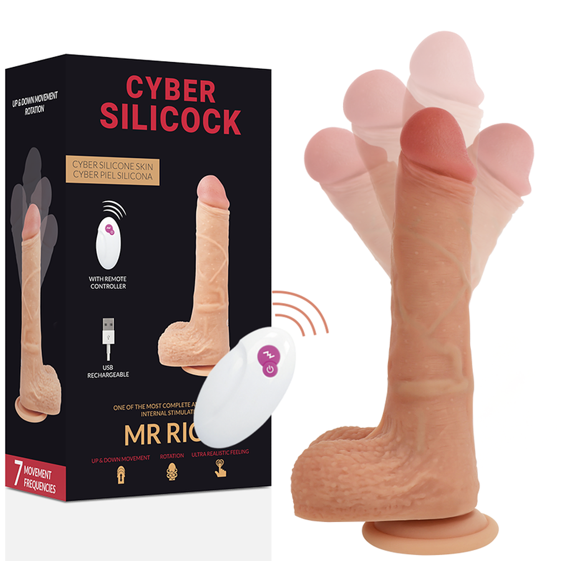 CYBER SILICOCK - CONTROLE REMOTO REALÍSTICO MR RICK 20.9 CM -O- 4 CM 1
