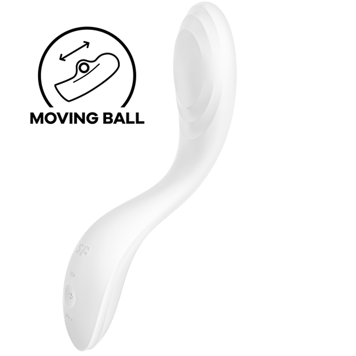 SATISFYER - VIBRADOR RRROLLING PLEASURE GSPOT BRANCO 1