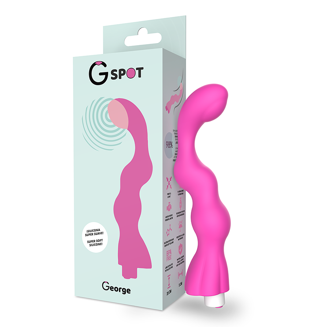 G-SPOT - GEORGE VIBRADOR GUM ROSA 1