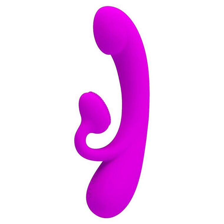 PRETTY LOVE - SINCERO VIBRADOR E SUCÇÃO CLITÓRICA DE SILICONE ROXO 1