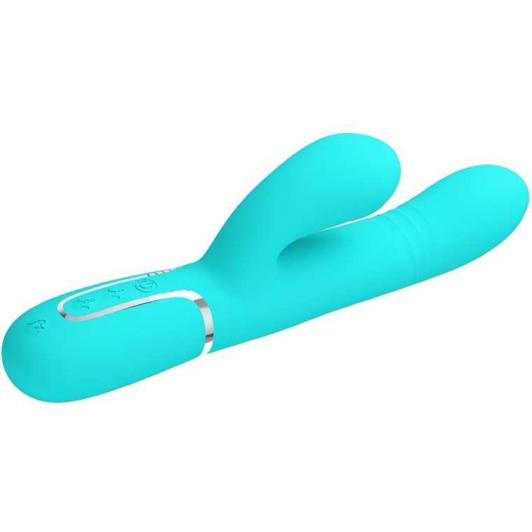 PRETTY LOVE - VIBRADOR MULTIFUNÇÃO G-SPOT AQUA VERDE 1