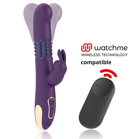 TREASURE - BASTIAN VIBRADOR RABBIT UP & DOWN ROTADOR E VIBRADOR + CONTROLO REMOTO WATCHME