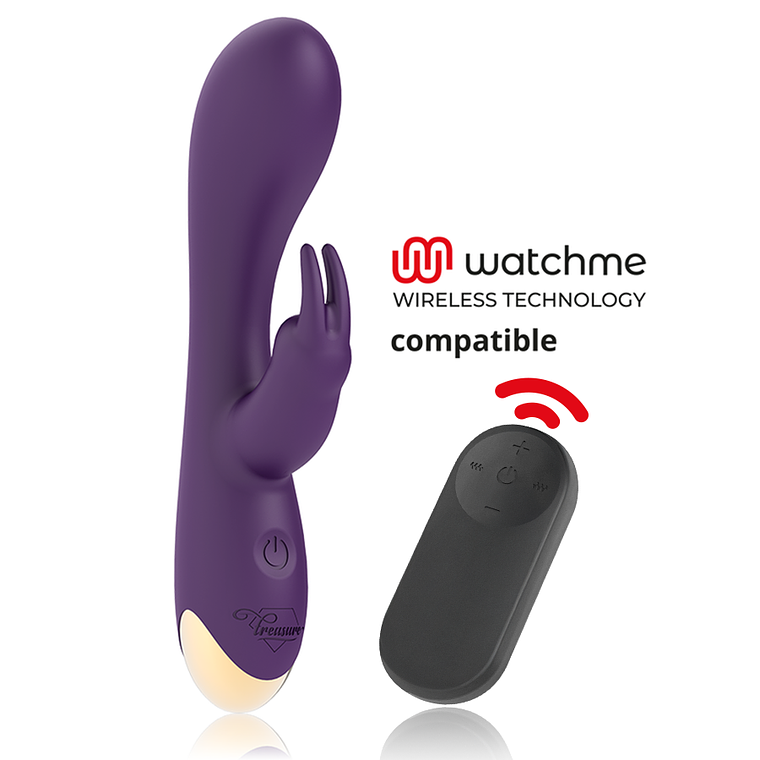 TREASURE - LAURENCE VIBRADOR RABBIT + CONTROLO REMOTO WATCHME 1