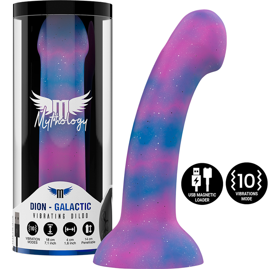 MYTHOLOGY - DION GALACTIC DILDO M - VIBRADOR WATCHME TECNOLOGIA SEM FIO COMPATÍVEL 1