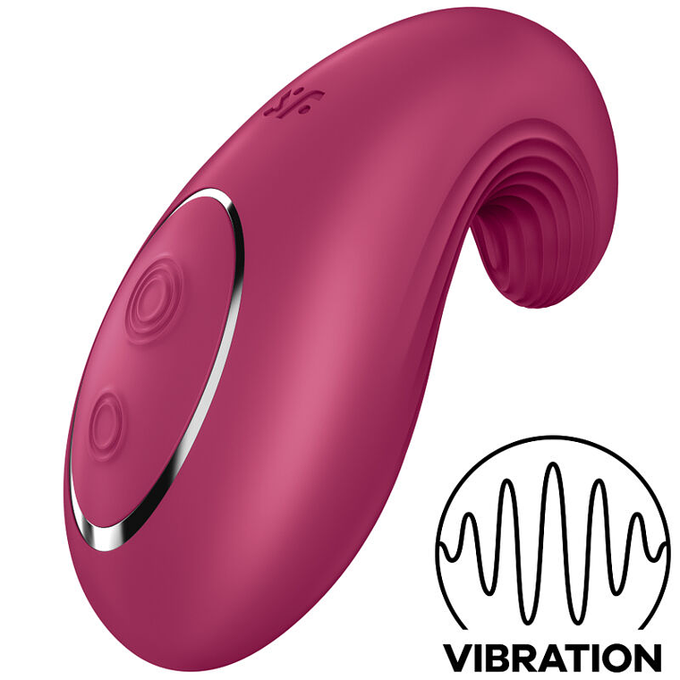 SATISFYER - VIBRADOR LAY-ON DIPPING DELIGHT VERMELHO 1