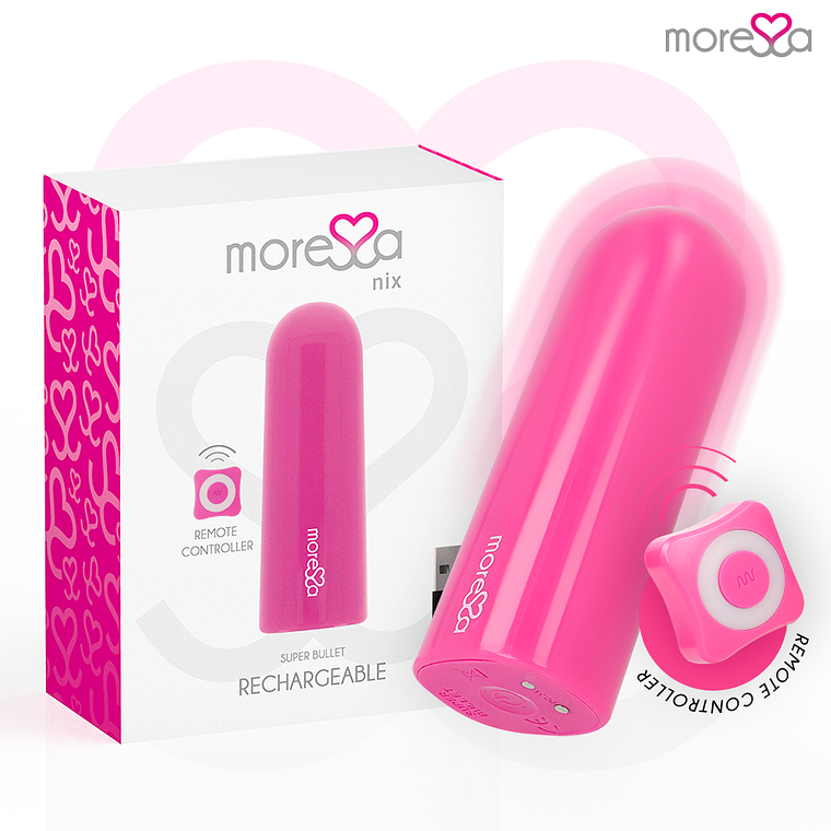 MORESSA - NIX VIBRADOR CONTROLE REMOTO ROSA 1