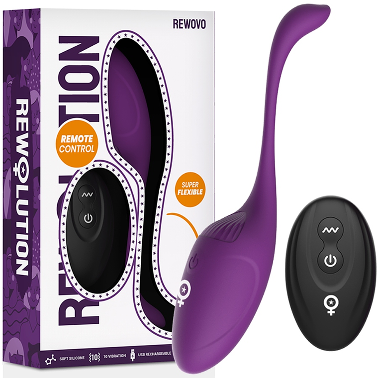 REWOLUTION - CONTROLE REMOTO DO VIBRADOR DE OVO REWOVO 1