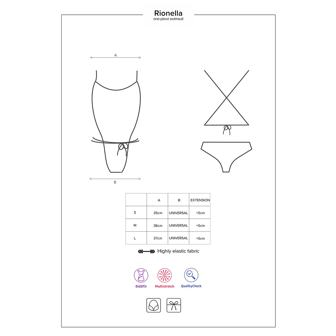 FATO DE BANHO RIONELLA OBSESSIVE - 40 L 11