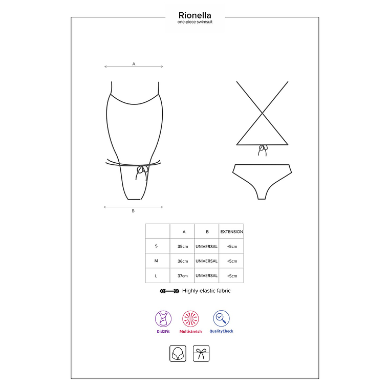 FATO DE BANHO RIONELLA OBSESSIVE - 40 L 11