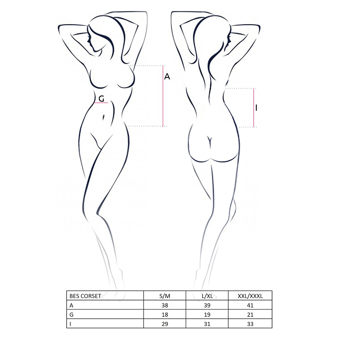 CORPETE E TANGA BES PRETO PASSION - 44-46 XXL/3XL 2