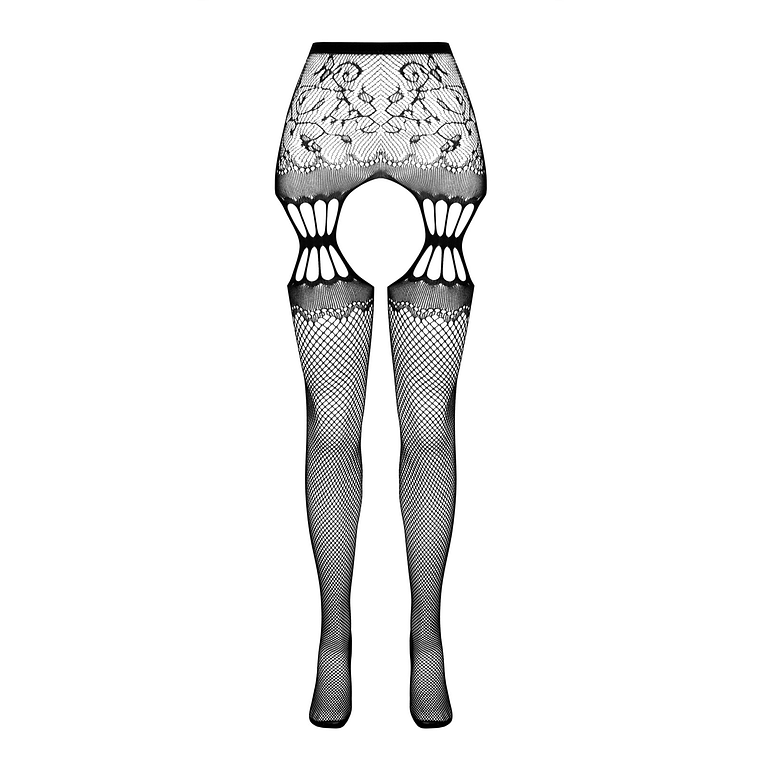 COLLANTS COM EFEITO DE LIGAS S027 PRETAS EROTIC LINE PASSION - T. ÚNICO 5