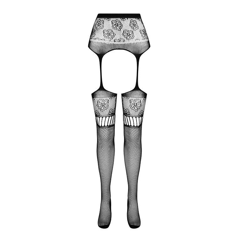 COLLANTS COM EFEITO DE LIGAS S030 PRETAS EROTIC LINE PASSION - T. ÚNICO 5
