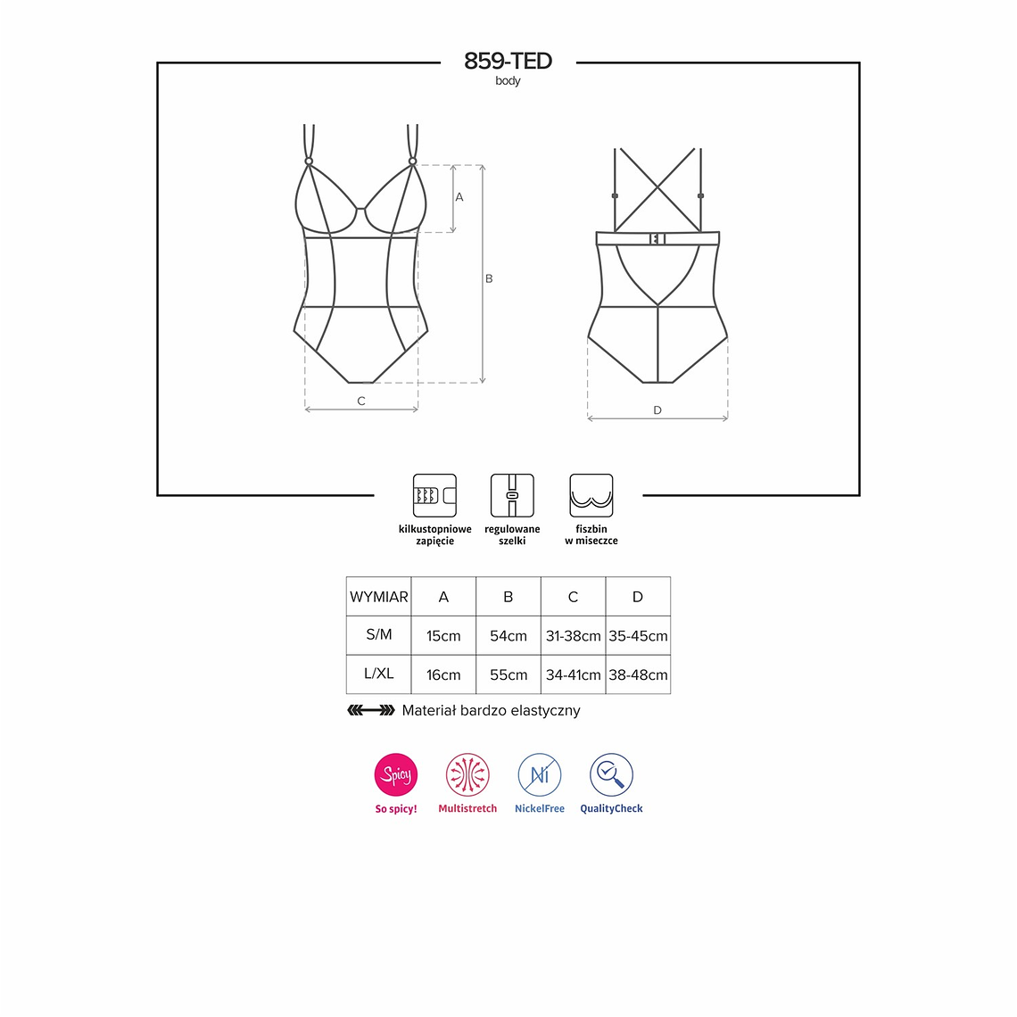 BODY 859-TED OBSESSIVE - 40-42 L/XL 5