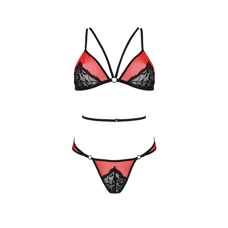 CONJUNTO DE 2 PEÇAS PEONIA EROTIC LINE PASSION - 44-46 XXL/3XL 3