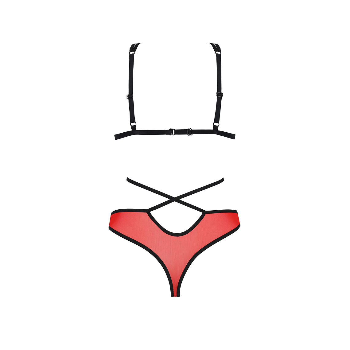 CONJUNTO DE 2 PEÇAS PEONIA EROTIC LINE PASSION - 44-46 XXL/3XL 4