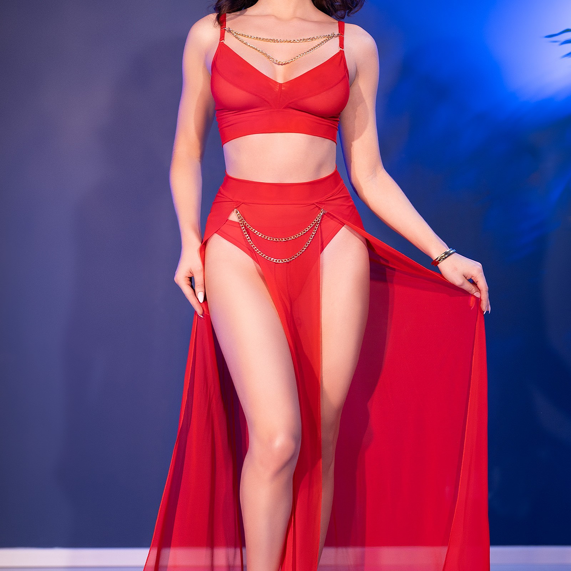 CONJUNTO CR-4850 VERMELHO CHILIROSE - 36 S 5