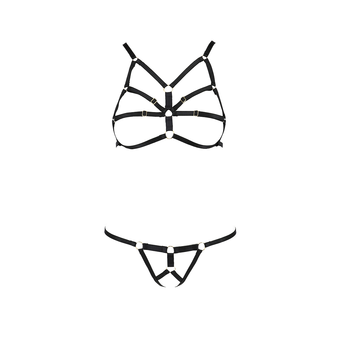 CONJUNTO DE 2 PEÇAS ARMANDA PRETO DEVIL COLLECTION PASSION - 36-38 S/M 3