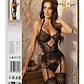 CORPETE E TANGA LACE TEMPTATION PRETO BEAUTY NIGHT FASHION - 36-38 S/M - Thumbnail 14