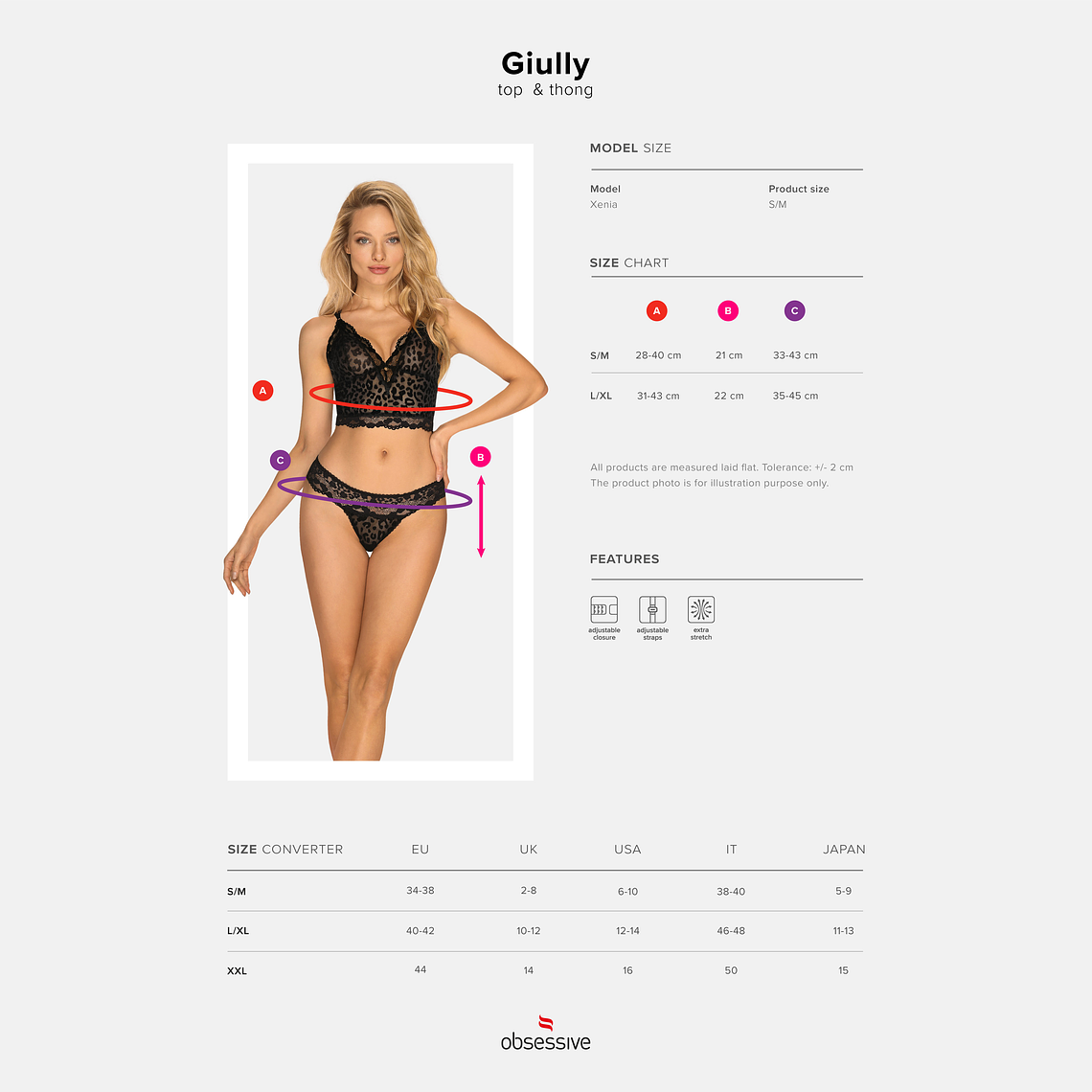 CONJUNTO GIULLY OBSESSIVE PRETO - 40-42 L/XL 5