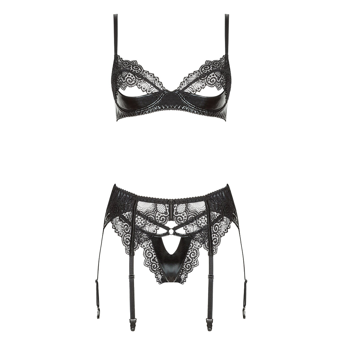 CONJUNTO DE 3 PEÇAS MARILYN PRETO BEAUTY NIGHT FASHION - 36-38 S/M 3