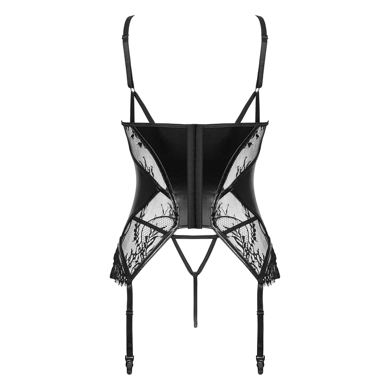 CORPETE E TANGA LEONELA PRETO BEAUTY NIGHT FASHION - 40-42 L/XL 4