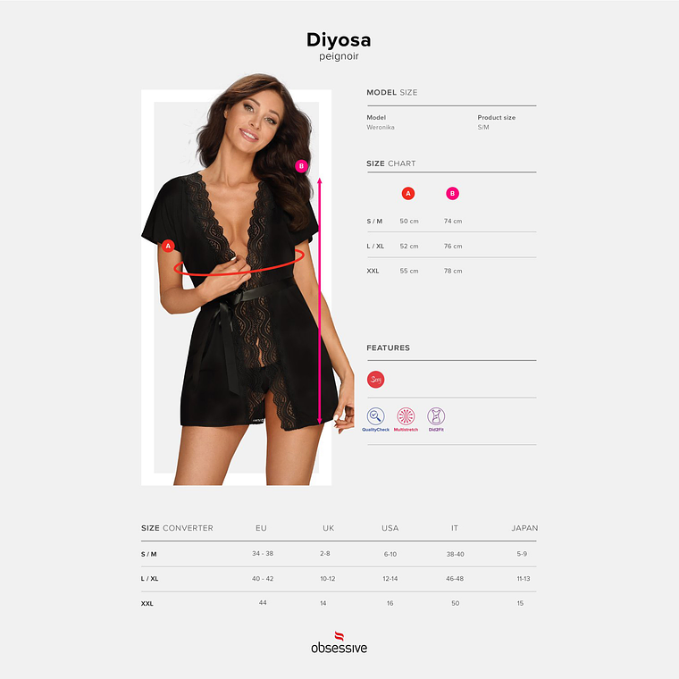 ROBE DIYOSA OBSESSIVE PRETO - 44 XXL 5