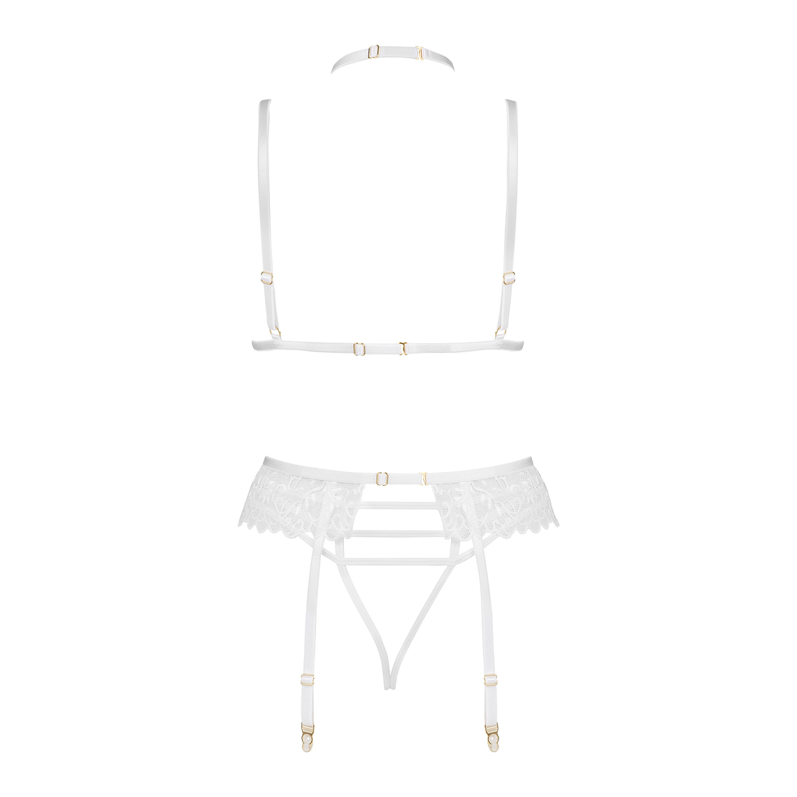 CONJUNTO DE 3 PEÇAS NOEMI BRANCO BEAUTY NIGHT FASHION - 40-42 L/XL 10