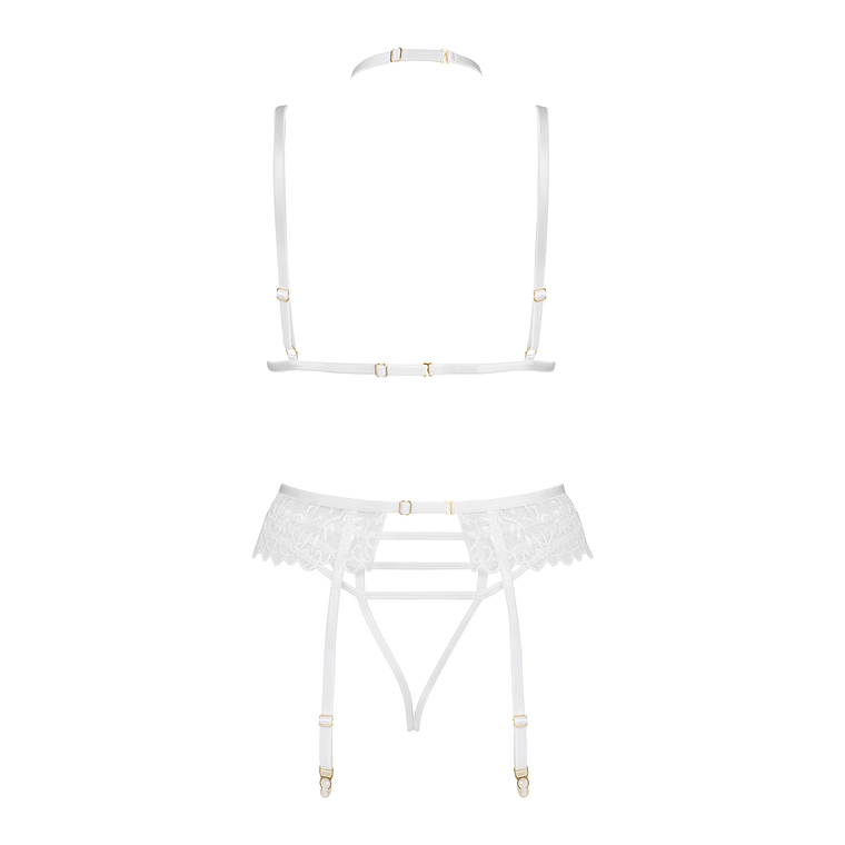 CONJUNTO DE 3 PEÇAS NOEMI BRANCO BEAUTY NIGHT FASHION - 40-42 L/XL 10