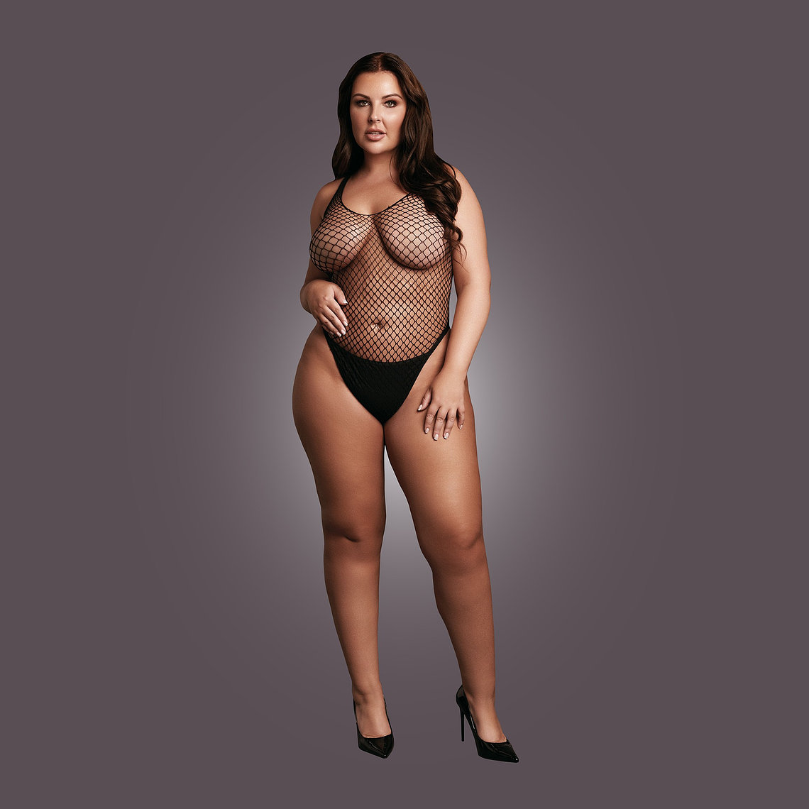 BODY DE REDE PRETO TAMANHO QUEEN LE DÉSIR - 42 XL 5