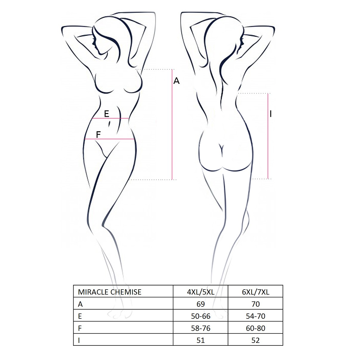 CAMISA DE NOITE E TANGA MIRACLE BRANCA PASSION - 44-46 XXL/3XL 2