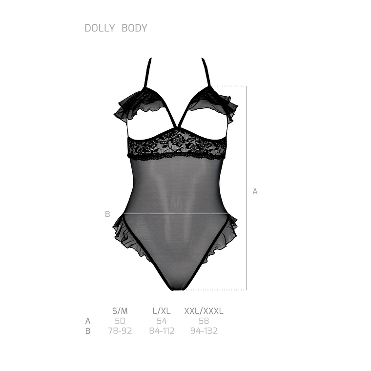BODY DOLLY PRETO EROTIC LINE PASSION - 40-42 L/XL 5