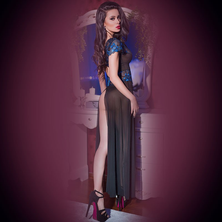 CAMISA DE NOITE E TANGA CR-4196 - 40 L 2