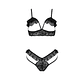CONJUNTO DE 2 PEÇAS DOLLY PRETO EROTIC LINE TAMANHO QUEEN PASSION - 44-46 XXL/3XL - thumbnail 3