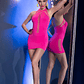 MINI VESTIDO CR-4397 ROSA NEON - 36-38 S/M - Thumbnail 4