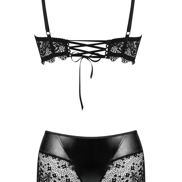 CONJUNTO DE 2 PEÇAS CHARM SET PRETO BEAUTY NIGHT FASHION - 36-38 S/M 8