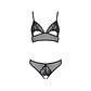 CONJUNTO DE 2 PEÇAS CHRISTA PRETO EROTIC LINE PASSION - 40-42 L/XL - Thumbnail 3
