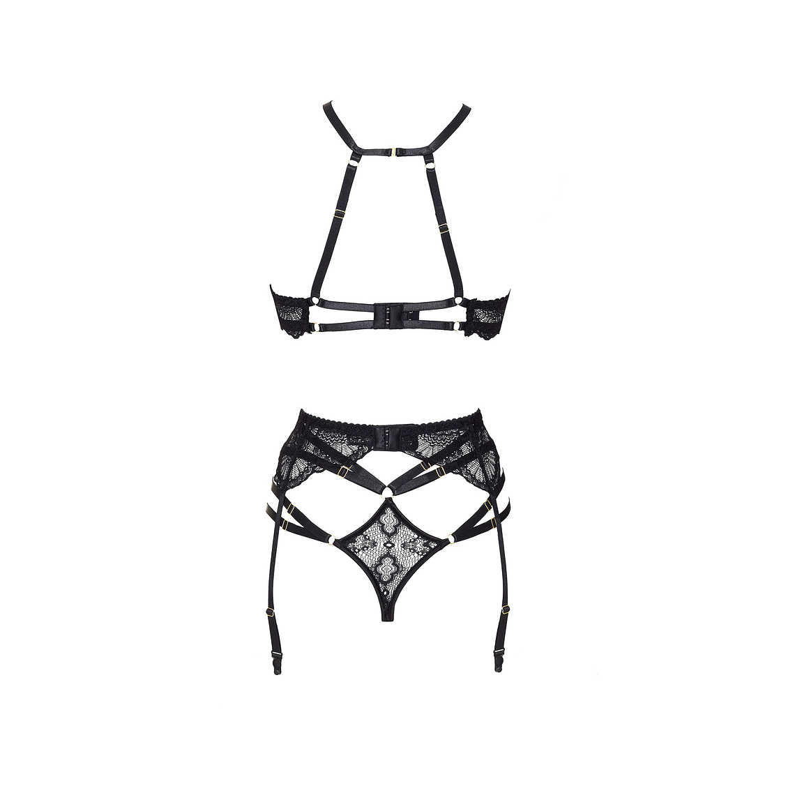 CONJUNTO DE 2 PEÇAS NATASHA PRETO BEAUTY NIGHT FASHION - 40-42 L/XL 10