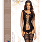 CORPETE E TANGA RAVEN SET PRETO BEAUTY NIGHT FASHION - 36-38 S/M - thumbnail 6