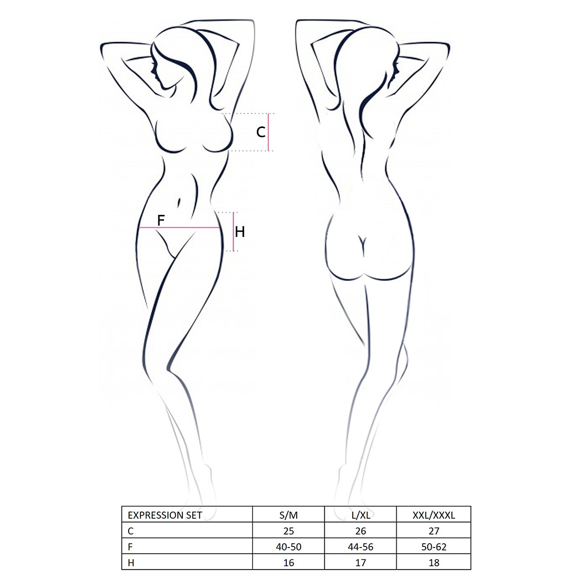 CONJUNTO DE 3 PEÇAS EXPRESSION PRETO PASSION - 44-46 XXL/3XL 2