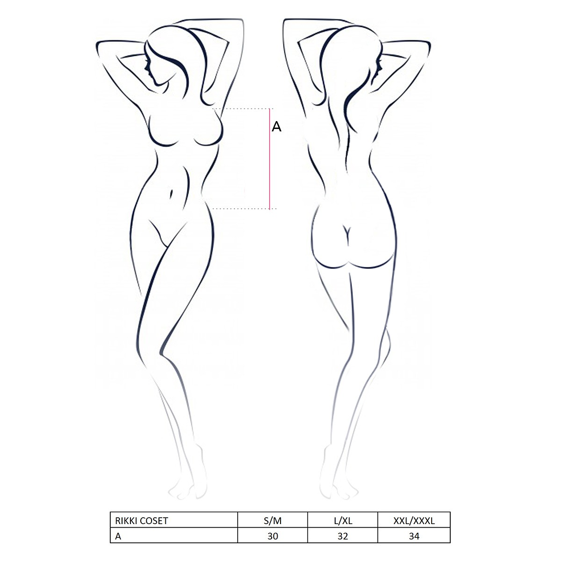 CORPETE E TANGA RIKKI  PASSION - 44-46 XXL/3XL 3