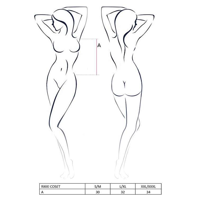 CORPETE E TANGA RIKKI  PASSION - 44-46 XXL/3XL 3